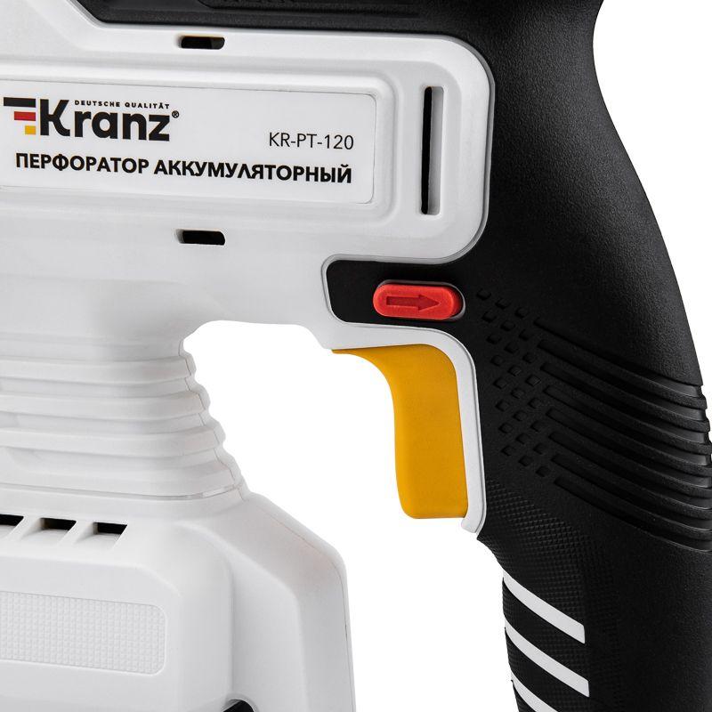 Перфоратор аккумуляторный SDS-plus 2.2Дж 1х4А.ч в кейсе Kranz KR-PT-120