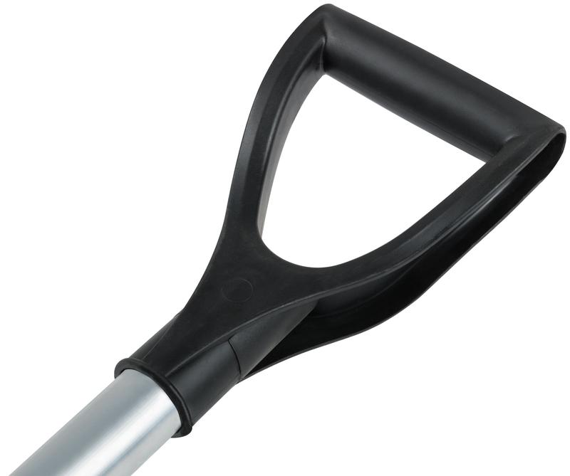 Лопата для уборки снега "SnowКРИСТАЛЛ" 365х380х1330мм алюм. черенок; пластик. 68102