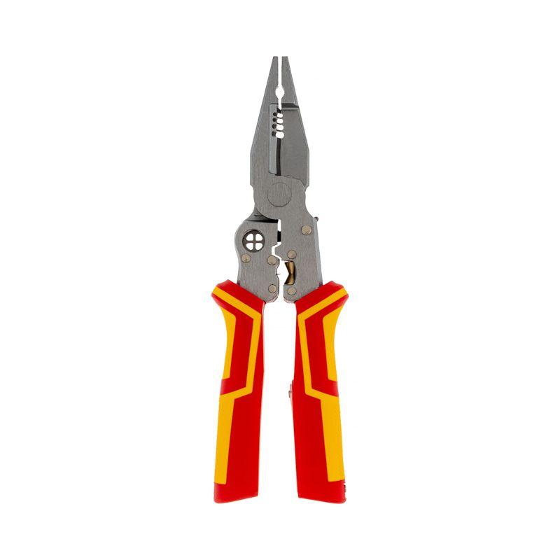 Плоскогубцы многофункциональные диэлектрические PRO 210мм с тестером Kranz KR-12-4656-3