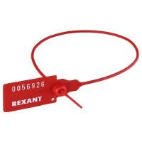 Пломба пластиковая номерная 350мм красн. REXANT 07-6131